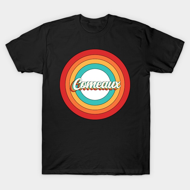 Comeaux Name Shirt Vintage Comeaux Circle T-Shirt by Nikkyta